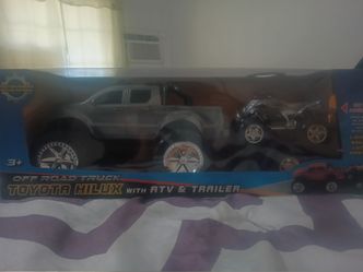 Remote control truck with trailer toy