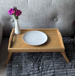 Bamboo Folding Bed Tray Table
