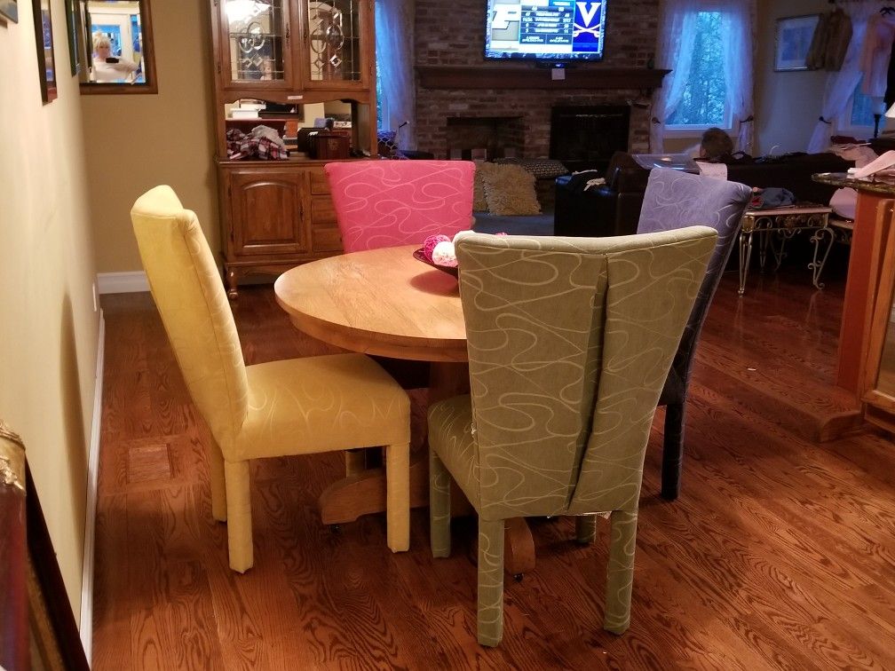 Dining table and chairs