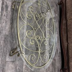 Glass Iron coffee table