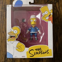 Simpsons Bart In Hockey Gear Figure New By Jakks