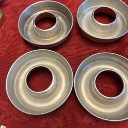 4 Antique Jello Individual Dishes 3 Inches Across