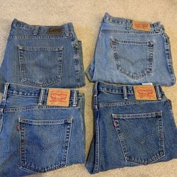 HUSKY Men’s Jeans 4 Pairs / Pantalones De Mesclilla 