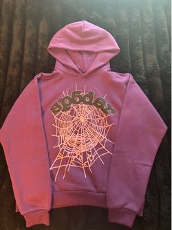 Sp5der Worldwide P*nk Hoodie - Purple/Pink - Size M
