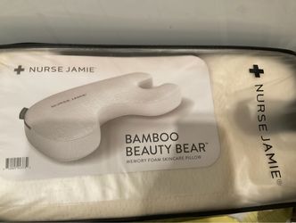 Nurse Jamie Beauty Bear Memory Foam Skincare Pillow – Memory Foam Neck & Face Support