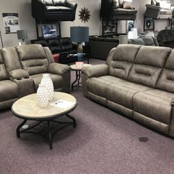 New Reclining Sofa And Loveseat 