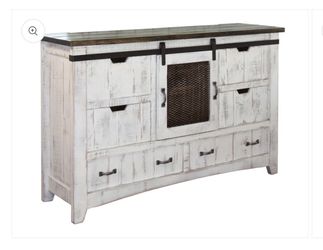 Rustic Farmhouse Sliding Barn Door Dresser