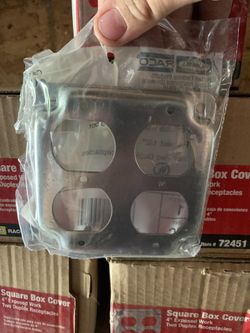Electrical square box covers $1 each
