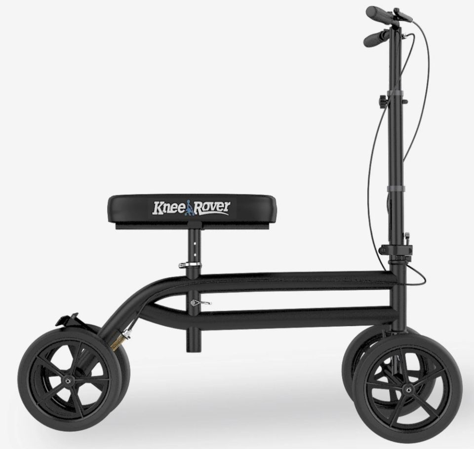 Economy KneeRover® Steerable Knee Scooter Black - New Open Box 
