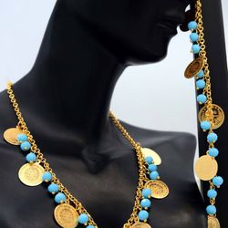 Jewellery Set Plated Gold 21 K