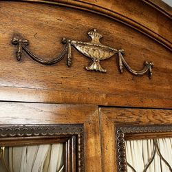 Solid Wood Armoire – Fruitwood Finish