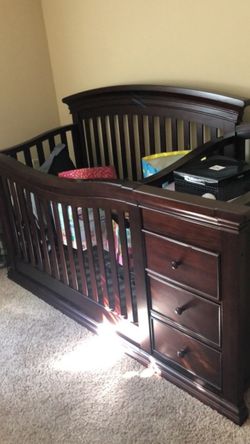 New Crib and changing table