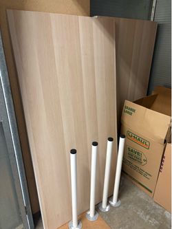 IKEA Desk / Table 47” x 24” – Wood Top