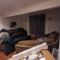 Brown sectional 