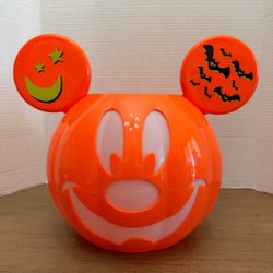 Disney Mickey Mouse Halloween Pumpkin Jack-o-lantern plastic