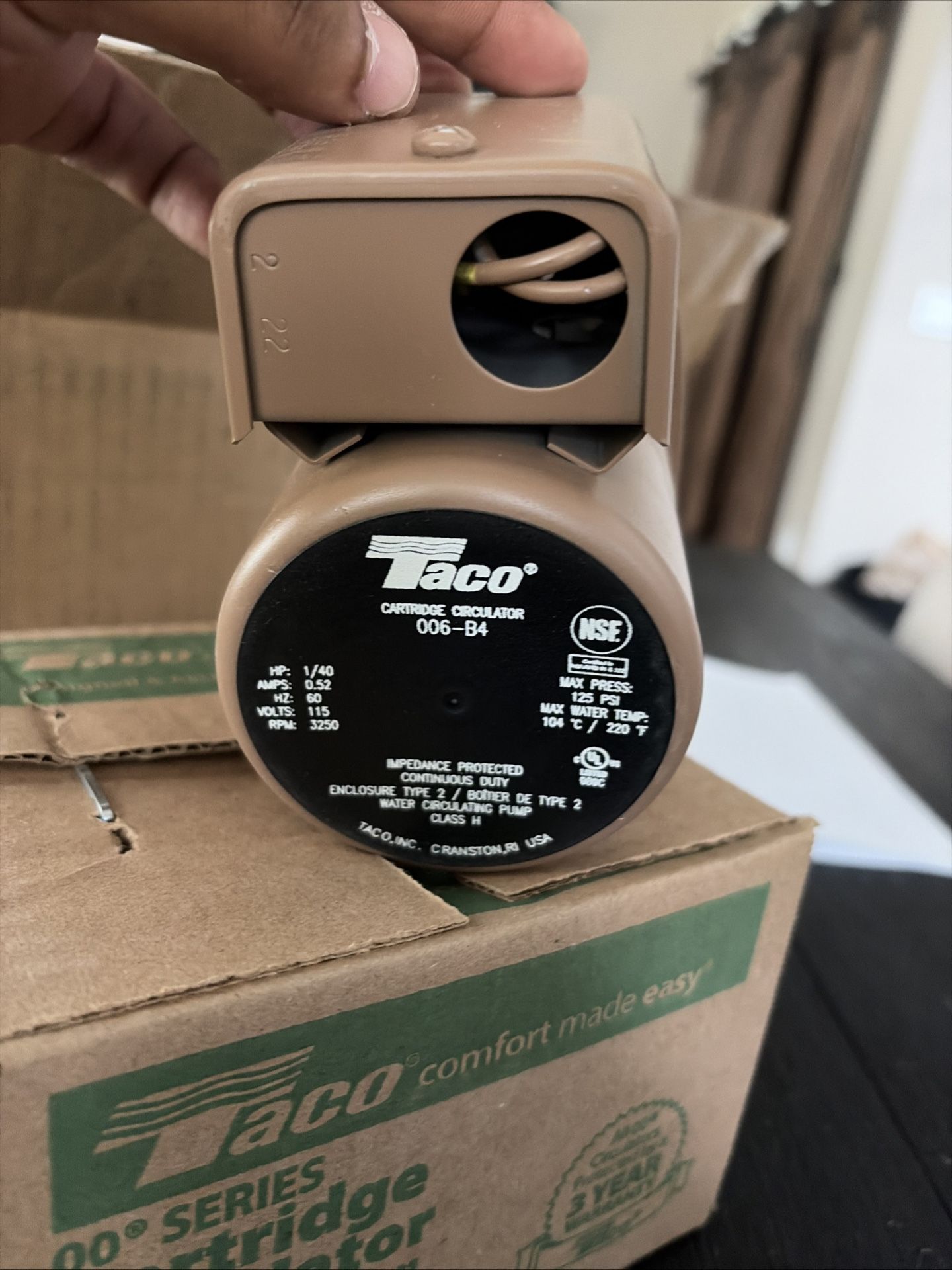 Taco Cartridge Circulator