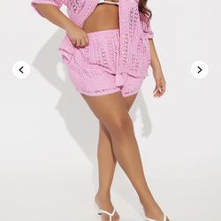 Fashion Nova Crochet Short Set!