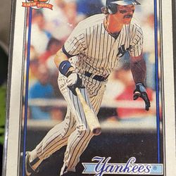 Rare 1991 Topps Don Mattingly Error Baseball Card Plus Bonus Cards