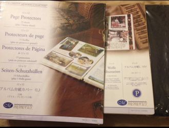 Creative Memories Scrapbook Album with Inserts and Page Protectors