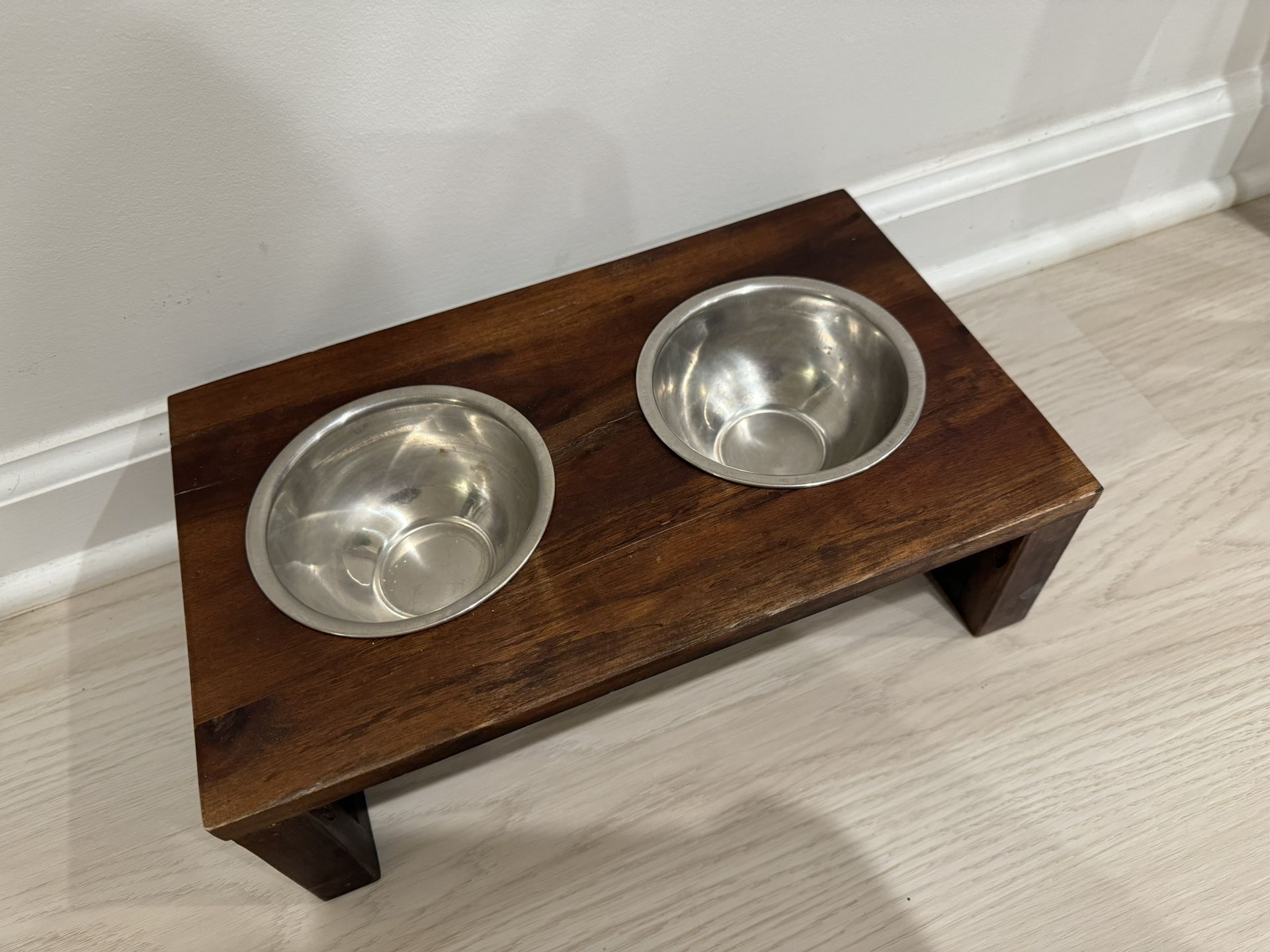 Mango Wood Dog Bowls (small Dog)