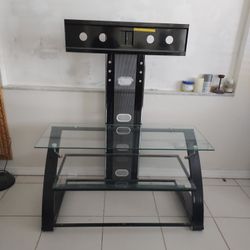 TV standard but one glass down is missing Max  Weight is  150 Lbs