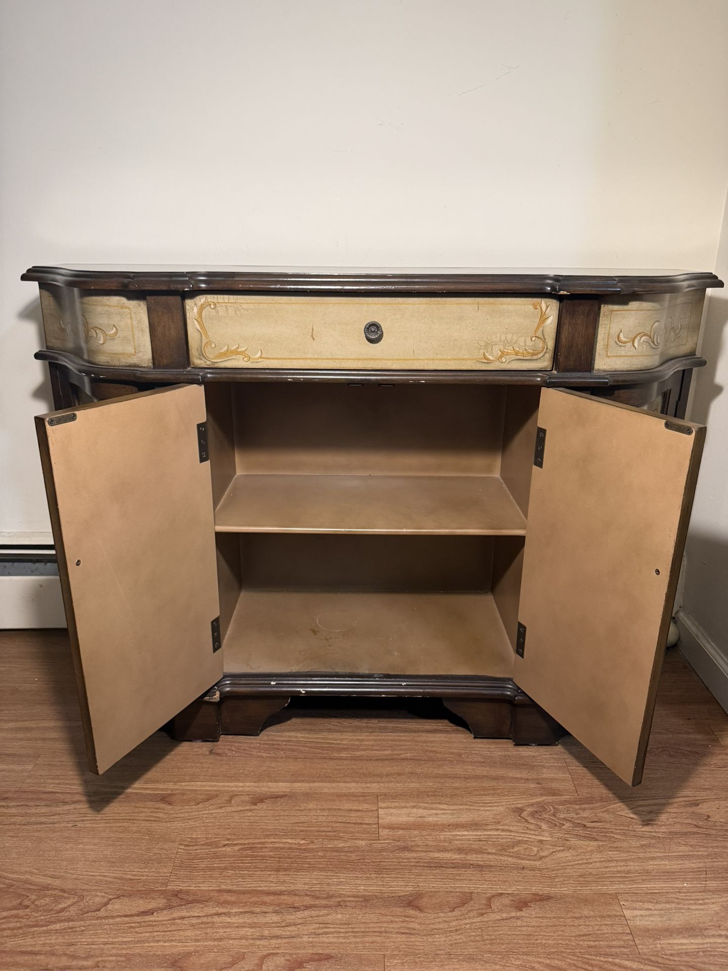 Asian Style Bombay Hutch/ End Table Solid Wood/ Credenza