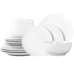 Brand New 16-Piece Porcelain Dinnerware Set