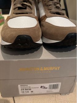 Johnston & Murphy Collection Briggs Perfed Sneakers - Size 10.5 M