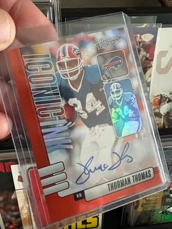 Thurman Thomas Absolute Football Iconic Ink Auto Card