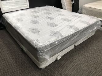 King pillow top mattress and box springs