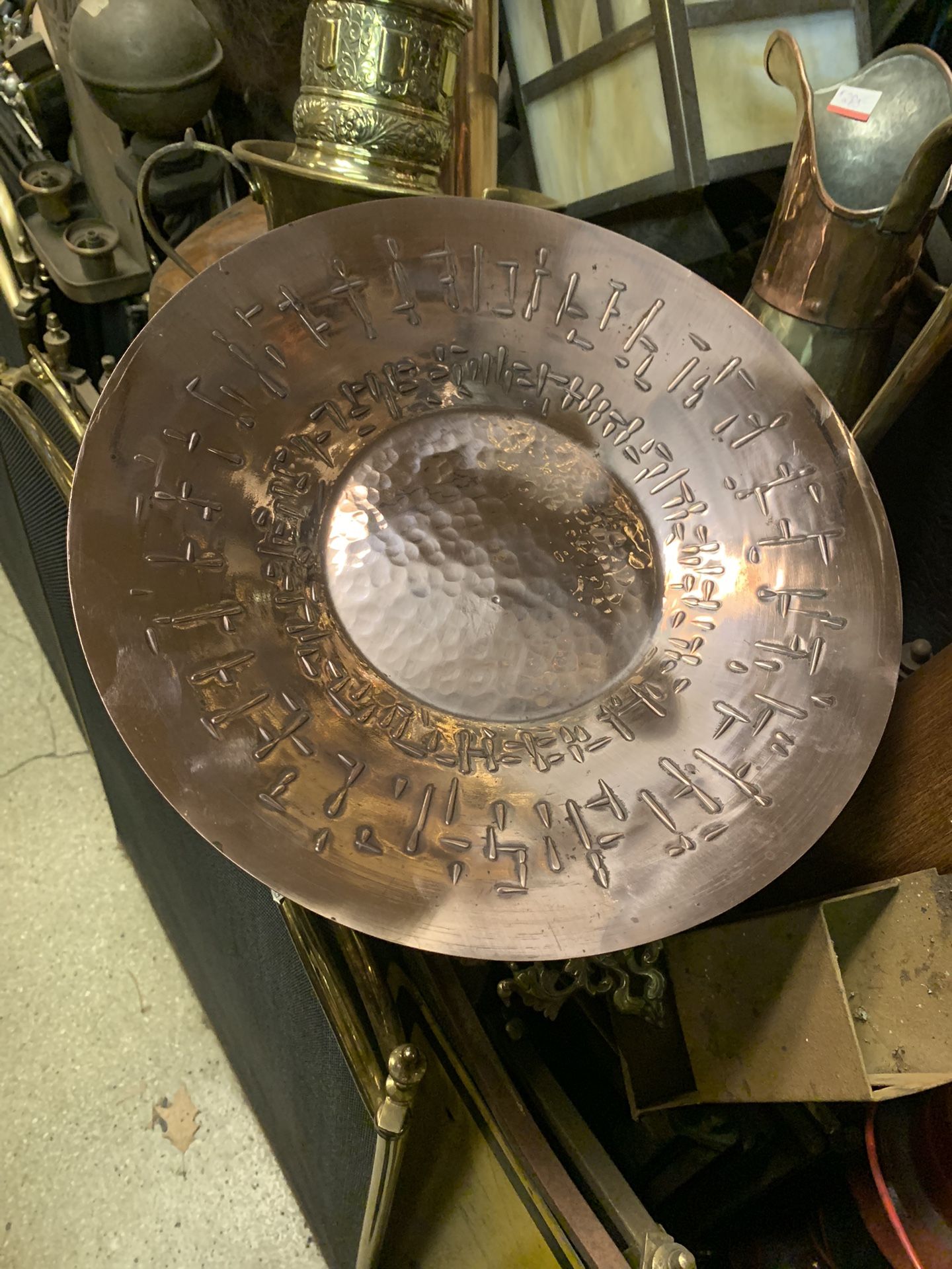 Copper Arts And Crafts Wall Plate