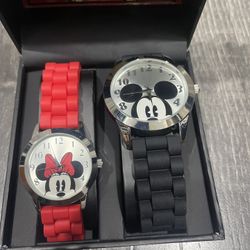 Mickey Mouse His And Her Watch Set