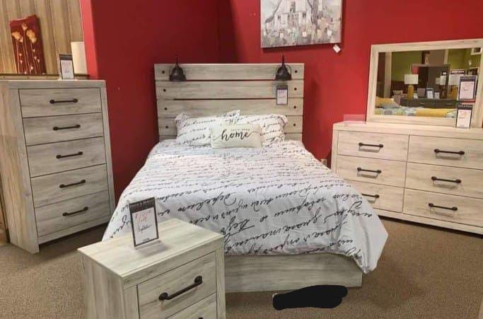 Cambeck Whitewash Panel Bedroom Set Financing Options Available 
