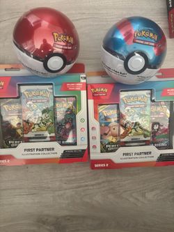 Sealed Pokemon First Partner Series 2 and 2x Poke Balls