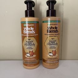 Garnier Whole Blend Sulfate Free Shampoo And Conditioner 