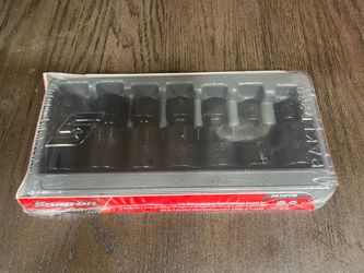 Snap On 207IPFM 7pc 3/8” Metric Flank Drive Shallow Impact Swivel Socket Set 7pc