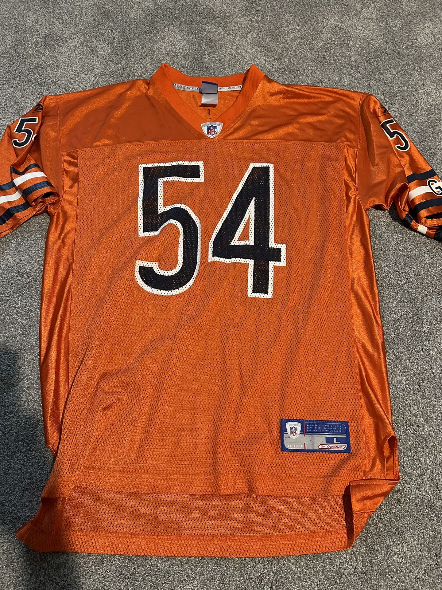 Orange Chicago Bears Brian Urlacher Jersey Lg