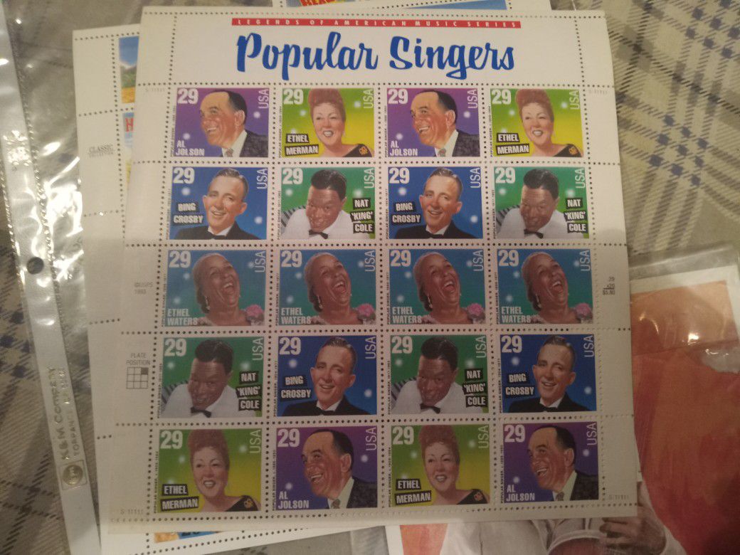 Popular Singers Stamps 