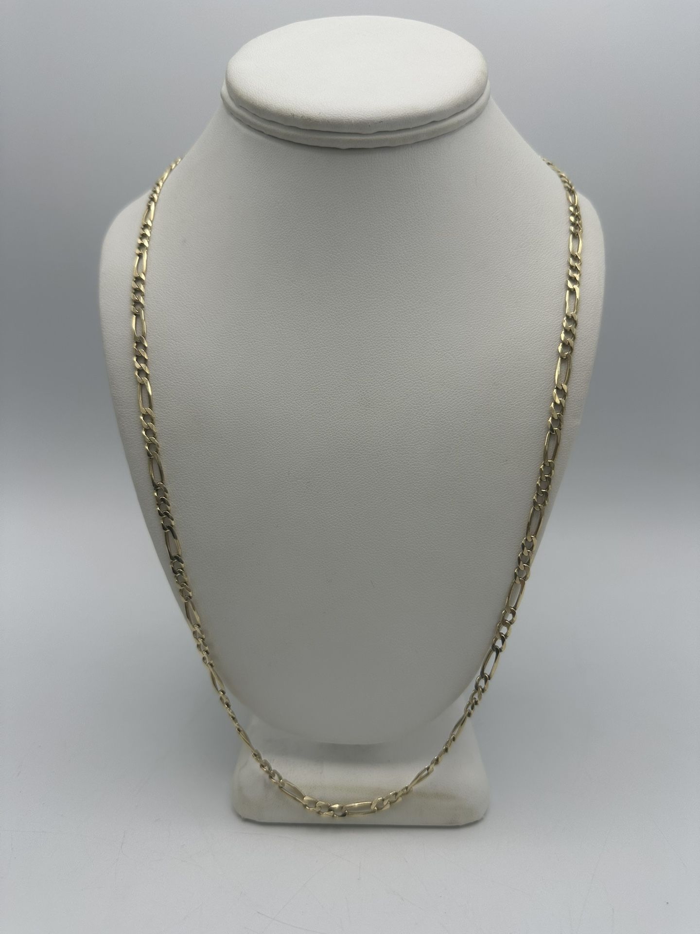 14kt Yellow Gold Solid Link Chain 25”