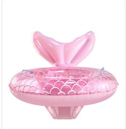 KISSHAKE Baby Pool Float - Pink Mermaid, 6-36 Months