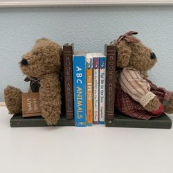 Teddy Bear “books Are Fun” Book Ends 