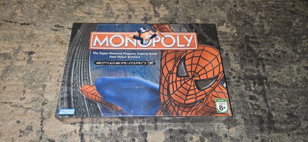 Monopoly Spider-Man Board Game (2006) Parker Brothers Brand New Factory Sealed!!