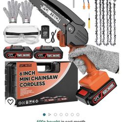 Cordless Mini ChainSaw 6 Inch Brand New In Box Chain Saw new Never Used