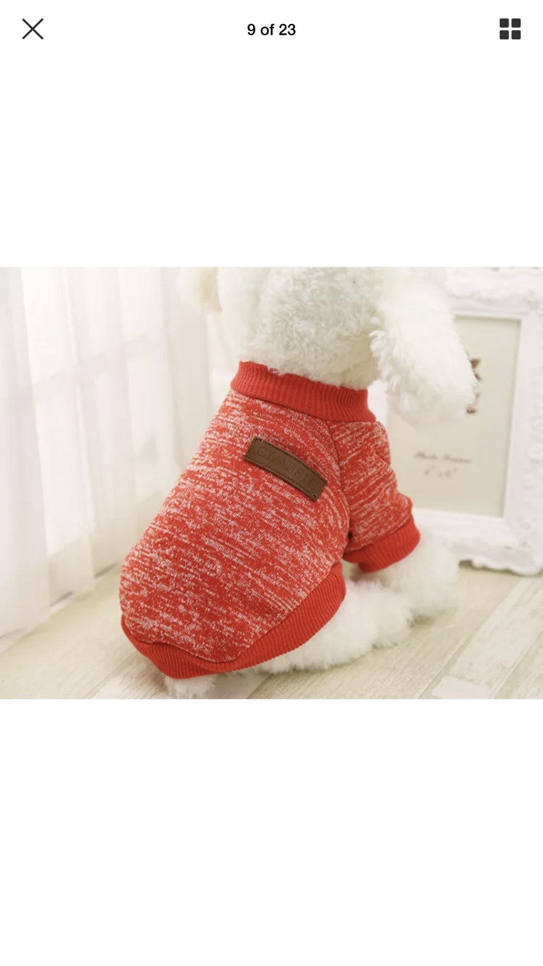 New Bundle RED Dog med size Sweater, and blanket