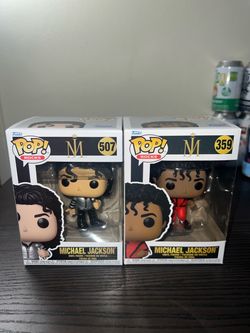 2 Michael Jackson Funko Pops Thriller #359 & Bad World Tour #507 Music Video Rocks Halloween Horror