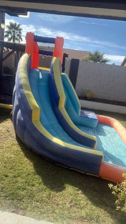 Kids Jumping And Pool
