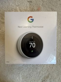 New Sealed Nest Learning Thermostat — White 3rd Gen — $125