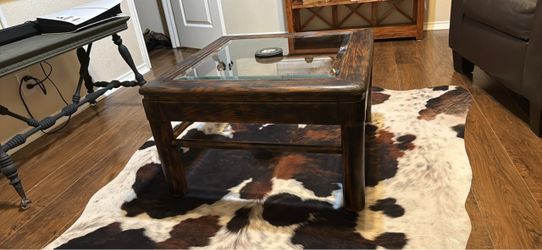 Wood and Glass top coffee Table