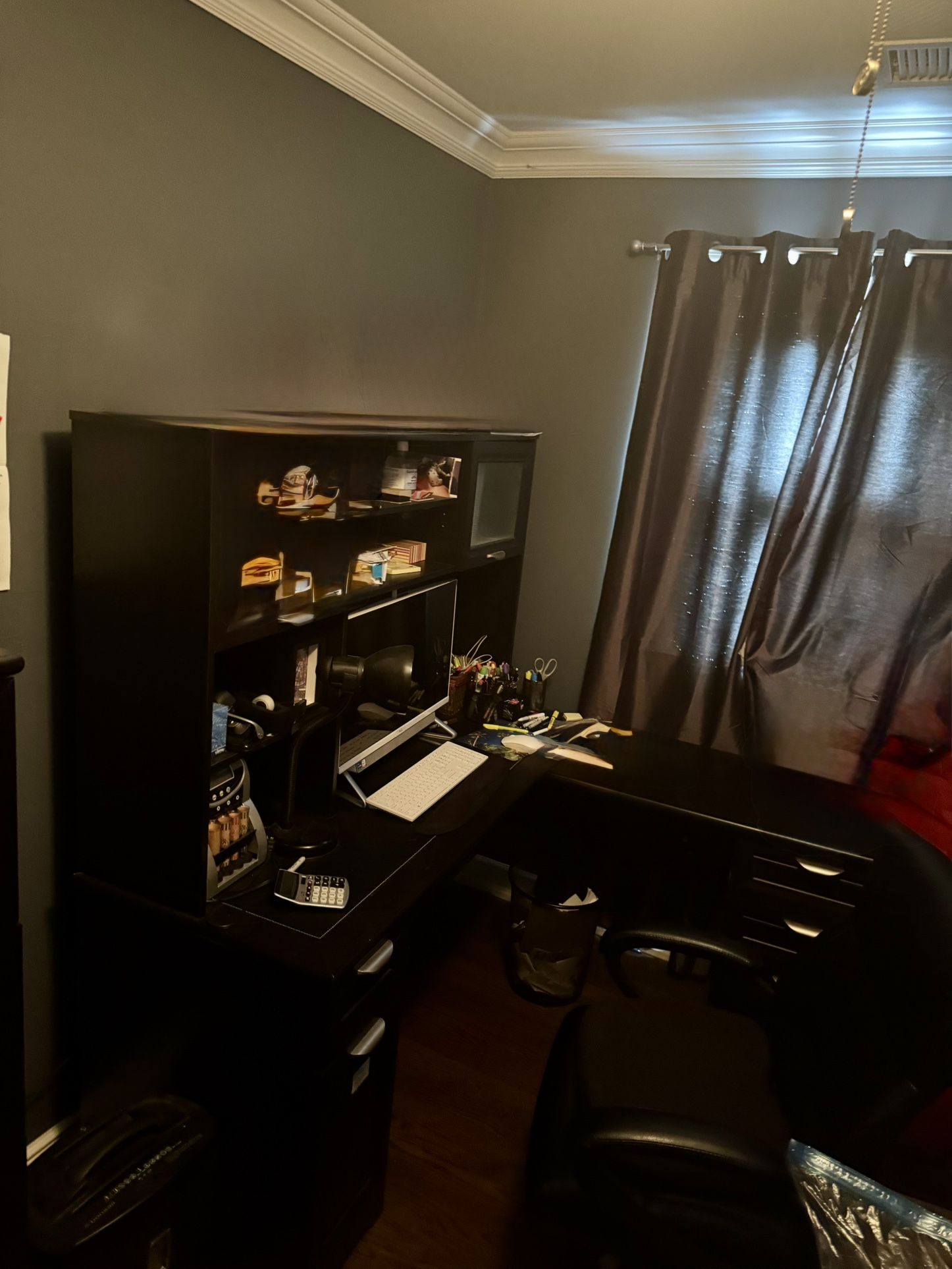 Desk + File Cabinet