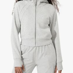  HoodiesFleece Lined Long Sleeve Crop